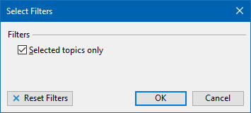 Displaying Keywords Associated with the Current Topic