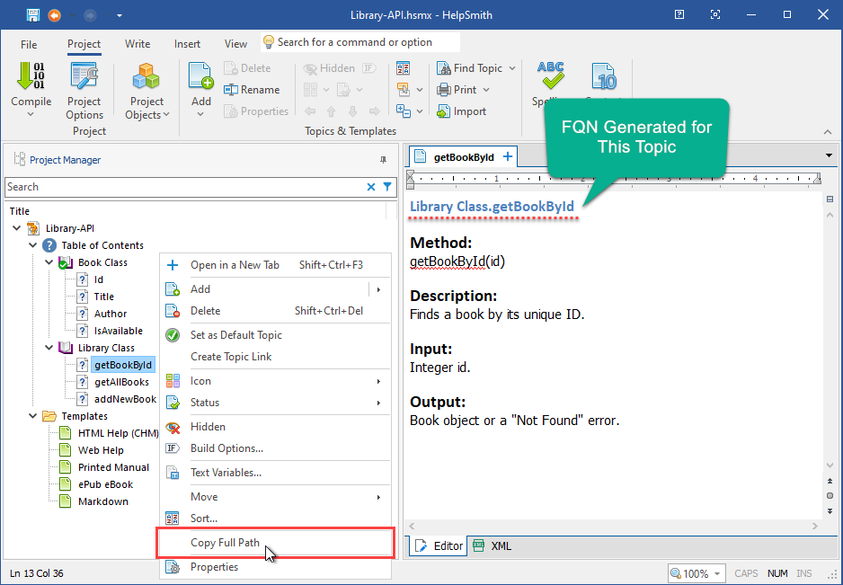 Generating the Fully Qualified Name (FQN) of the Topic