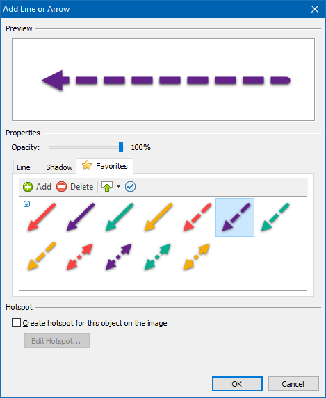 Presets for Line Annotations