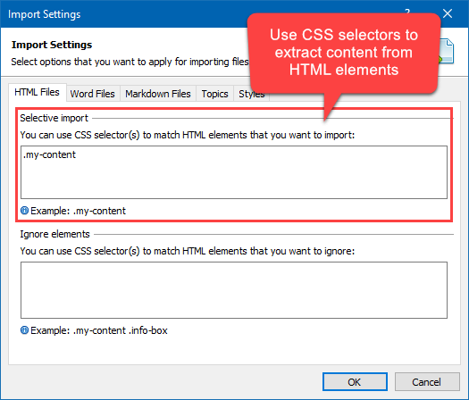 Using CSS Selectors to Extract Content from HTML Files