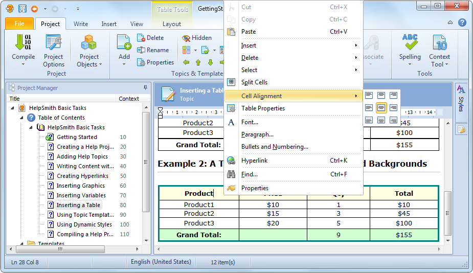 Quick Access to Table Functions