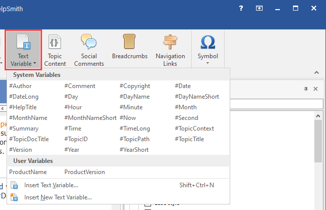 Inserting a Variable into a Topic