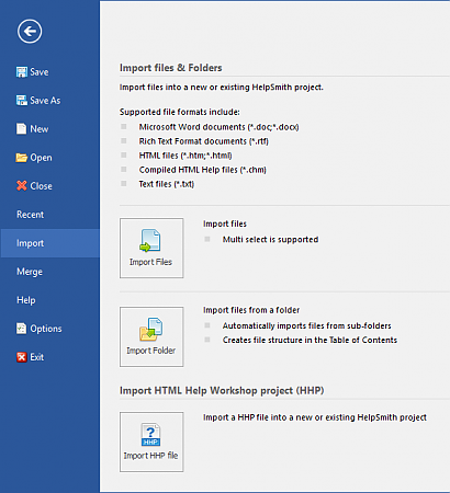 Importing Existing Documents