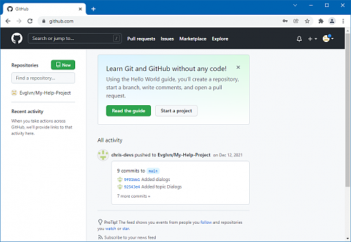 Creating a new repository in GitHub Desktop