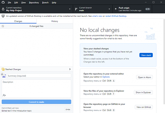 Publishing changes to the common repository